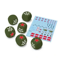 Dice>World of Tanks: Miniatures Game Dice and Decal Upgrade Pack - Soviet - Your Source for Gaming Essentials