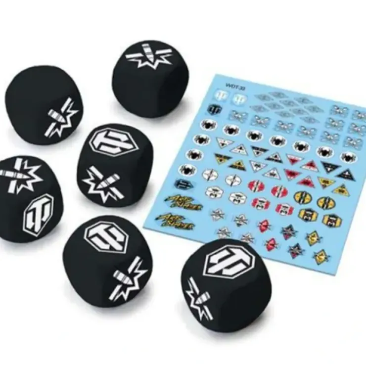Dice>World of Tanks: Miniatures Game Dice and Decal Upgrade Pack - Tank Ace - Your Source for Gaming Essentials