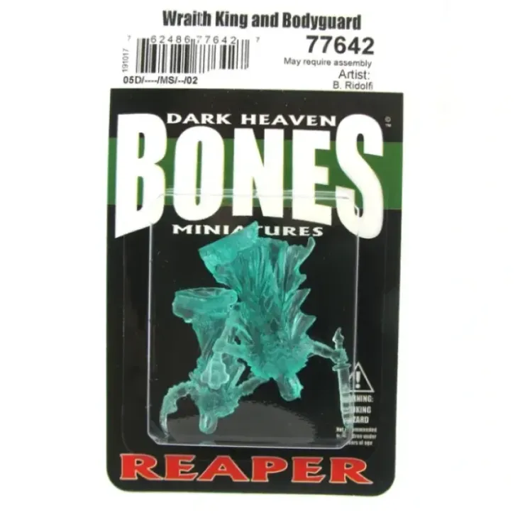 Tabletop Miniatures>Wraith Lord and Bodyguard (2) #77642 Bones Unpainted Clear Blue Plastic - Your Source for Gaming Essentials