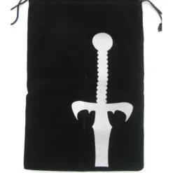 Dice>6.25" x 9" Drawstring Dice Bag: Sword - Your Source for Gaming Essentials