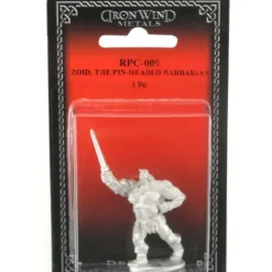 Tabletop Miniatures>Zoid The Pin-Headed Barbarian #RPC-009 Classic Ral Partha Fantasy Metal Figure - Your Source for Gaming Essentials