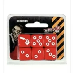 Dice>Zombicide: 6 Pack of Red Dice with White Pips - Your Source for Gaming Essentials