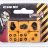 Dice>Zombicide: 6 Pack of Yellow Dice with Black Pips - Your Source for Gaming Essentials